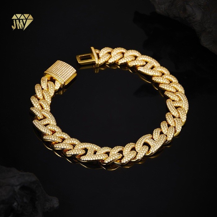 Iced out cuban bracelet