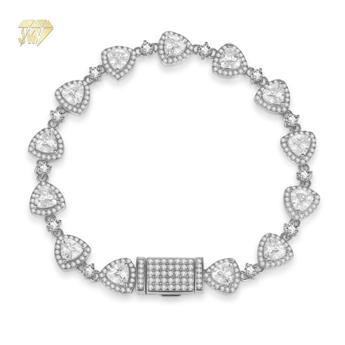 mens silver cuban link bracelet