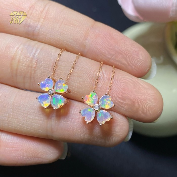 women's opal necklace