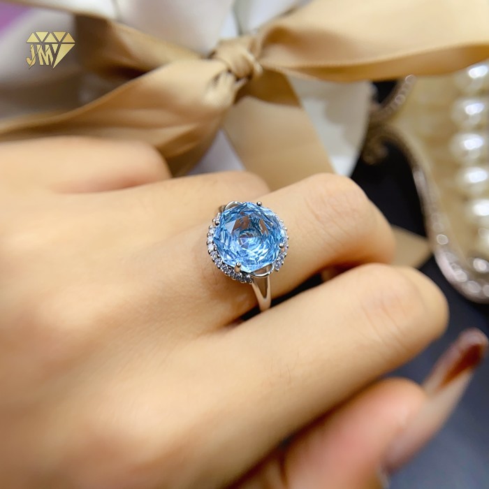london blue topaz wedding set