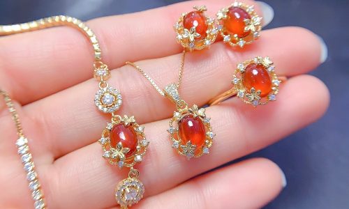 Daphne Garnet Jewelry Set